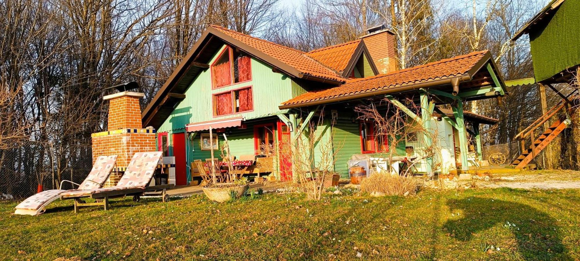Вилла Fairytale Wooden House By Ljubljana Гросупле Экстерьер фото